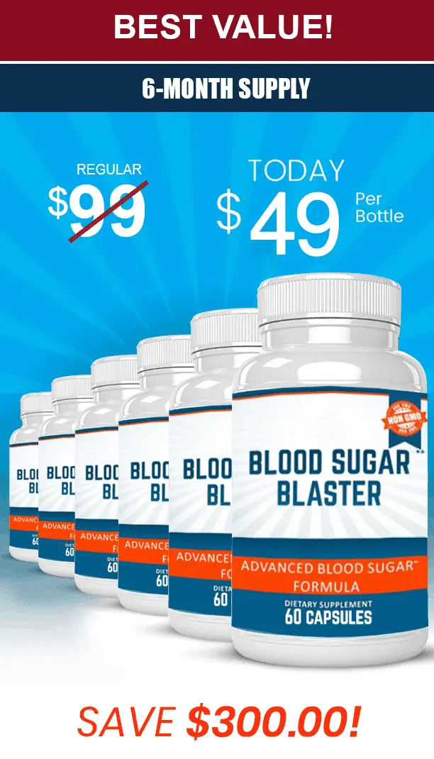 Blood Sugar Blaster supplement 6 bottle best value pack